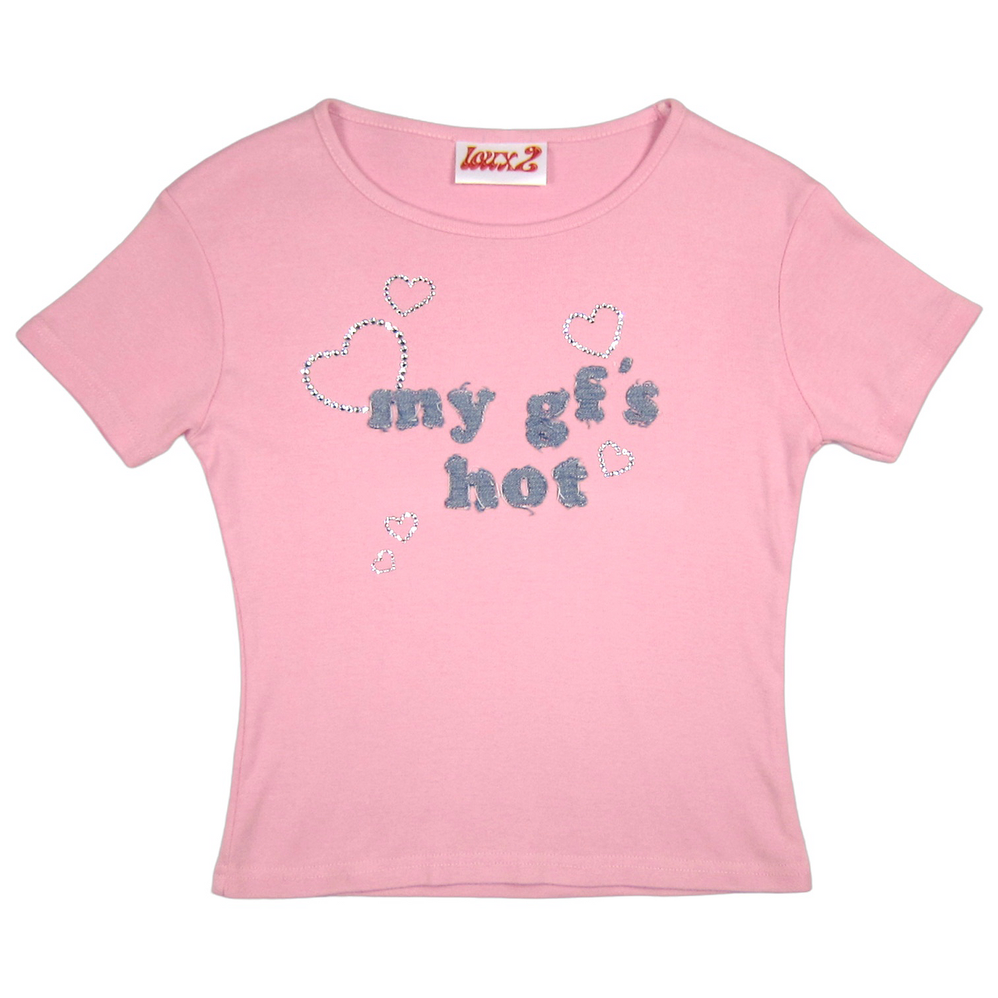 Tee-shirt rose "MY GF'S HOT"