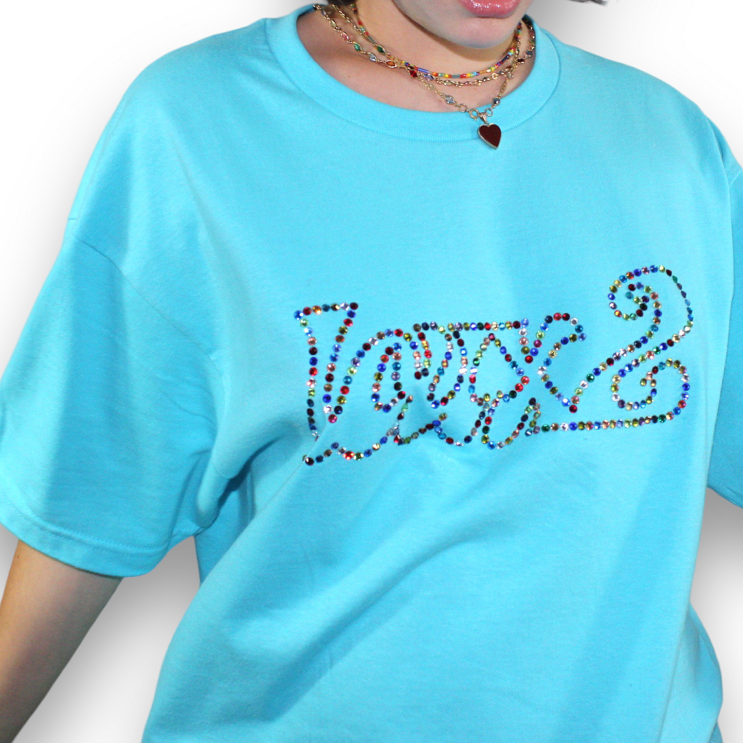 Tee-shirt "LOUX2" en strass