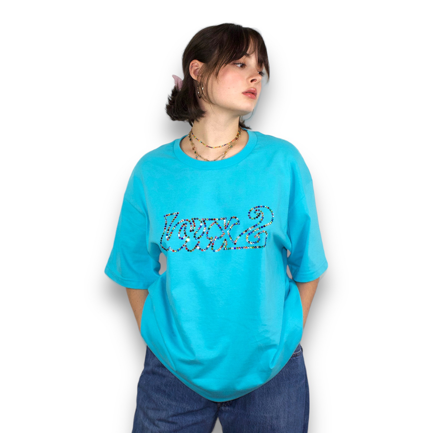 Tee-shirt "LOUX2" en strass